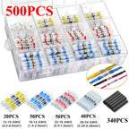 WOZOBUY Heat Shrinkable Wire Connectors  SST21 Waterproof Sleeve AWG22-18 Butt Electrical Splice Tinned Solder Seal Terminal