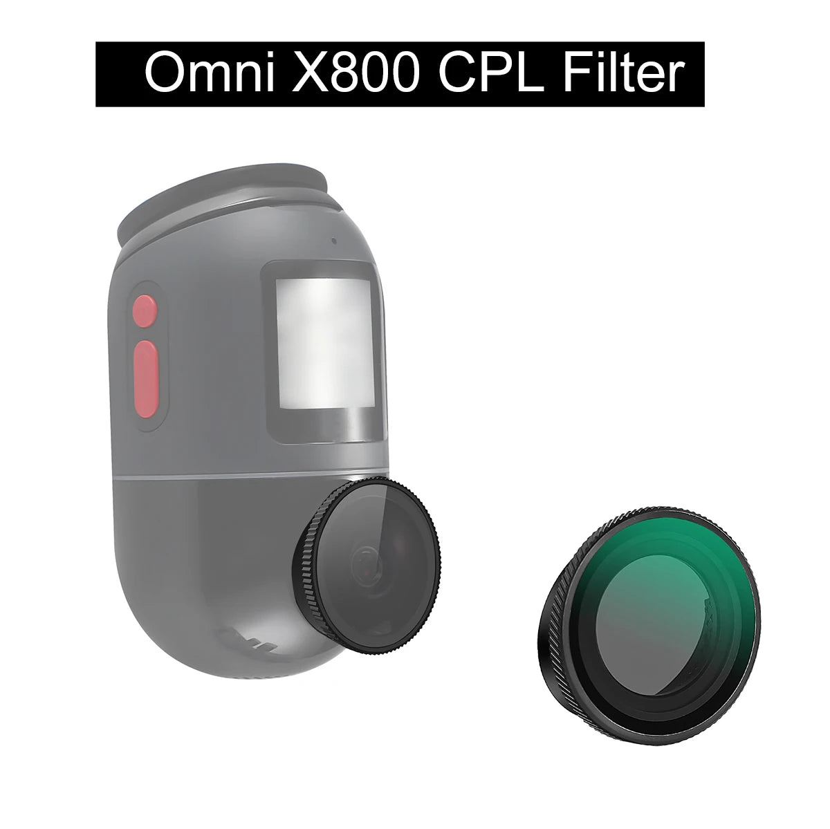 for 70mai Dash Cam 4K Omni X800 CPL Filter HD Lens Dust Protection Anti Glare CPL Filter