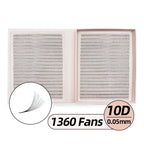 Narrow 2400 Fans Lashes XXL Mega Tray Premade Narrow Volume Fan Ultra Dark Pointy Base Promade Fans Eyelash Extensions Supplies