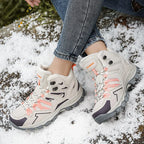 Women's Winter Boots Outdoor Hiking Boots High-top Plus Velvet Warm Hiking Shoes Women's Rainproof And Non-slip Hiking Shoes