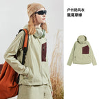VECTOR Men Woman Windproof Hiking Jacket Waterproof Outdoor Sportswear UPF40+ Breathable Coat Camping and Outdoor Hiking