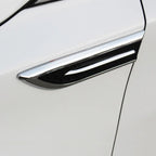 Car Fender Side Vent Sticker Electroplated Mesh Blade Trim Decoration, Style A/B