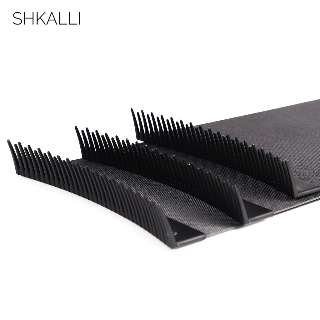 Professional Carbon Fiber Hair Coloring Board with Comb Teeth Design - Salon Barber Hair Dyeing Tool for Precise Highlighting