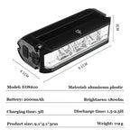 1800LM 3 Led MTB Bicycle Lights 2000MAH Rechargeable Bike Light Flashlight Outdoor Cycling Bike Accessories for Electric Scooter