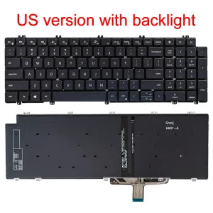 US Laptop Keyboard Replacement for Dell Latitude 5520/5521/5530/5531, Precision 3560-3580