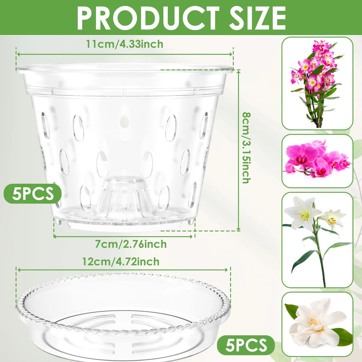 5Pcs 4inch