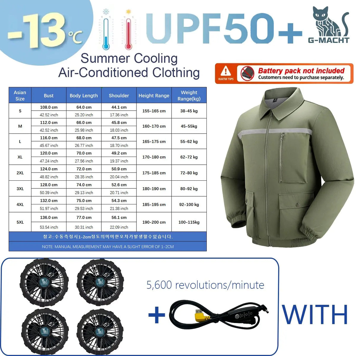 Summer 4 Fans Air Conditioning Cooling Vest Men Women Ultralight Outdoor Jacket Sun Protection Windbreaker Travel Fishing Sports