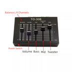 GHXAMP 3band EQ Stereo Audio Tone Tweeter Mid Bass Equalizer HIFI NE5532 Preamplifier L R Channel Balance Volume Adjustment DC5V