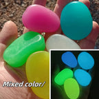 Glow in the Dark Garden Pebbles 20pcs Bag - Outdoor Path Lawn Decor, Aquarium Stones