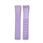 Original Stripess CTS FKM Rubber Watch Strap 20mm For D-elug FKM CTS Watchband Quick Release Silver Butterfly Buckle Cut To Size
