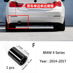 For BMW F10 F20 F30 F32 F34 F36 F48 Car Exhaust Muffler Tip Stainless Steel Pipe Chrome Trim Modified Car Rear Tail Throat Liner
