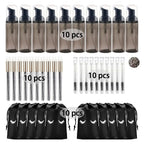 Eyelash Shampoo Cleaning Tools Include 60ML Empty Bottle Foam Dispenser Eyelash Brush Storage Bag Cleaning Nose Brush Eyelash