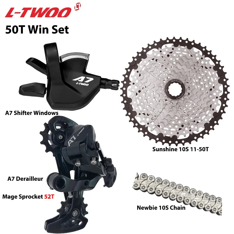 LTWOO A7 1X10S Groupset 10 Speed Shift Lever Derailleur SUNSHINE Cassette 36T 42T 46T 50T VXM Chain for MTB Mountain Bike Parts