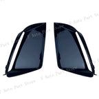 For Audi RS7 2009-2018 RS6 2011-2018 Car Front Bumper Fog Light Lamp Trim Molding Black Cover Frame Shell Cap Hood Lid