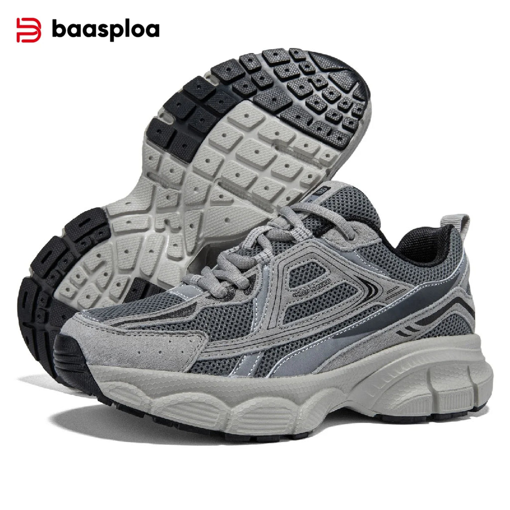 Baasploa Women Sport Shoes Mesh Breathable Lightweight Casual Walking Shoes Female New Comfort Running Shoes Non-slip 35-42