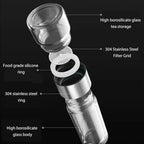 420ML Tea Cup Easy To Clean Glass Tea Cup with Double Layer Tea Infuser Tea Infuser Water Cup Suitable for Office Outdoor Travel