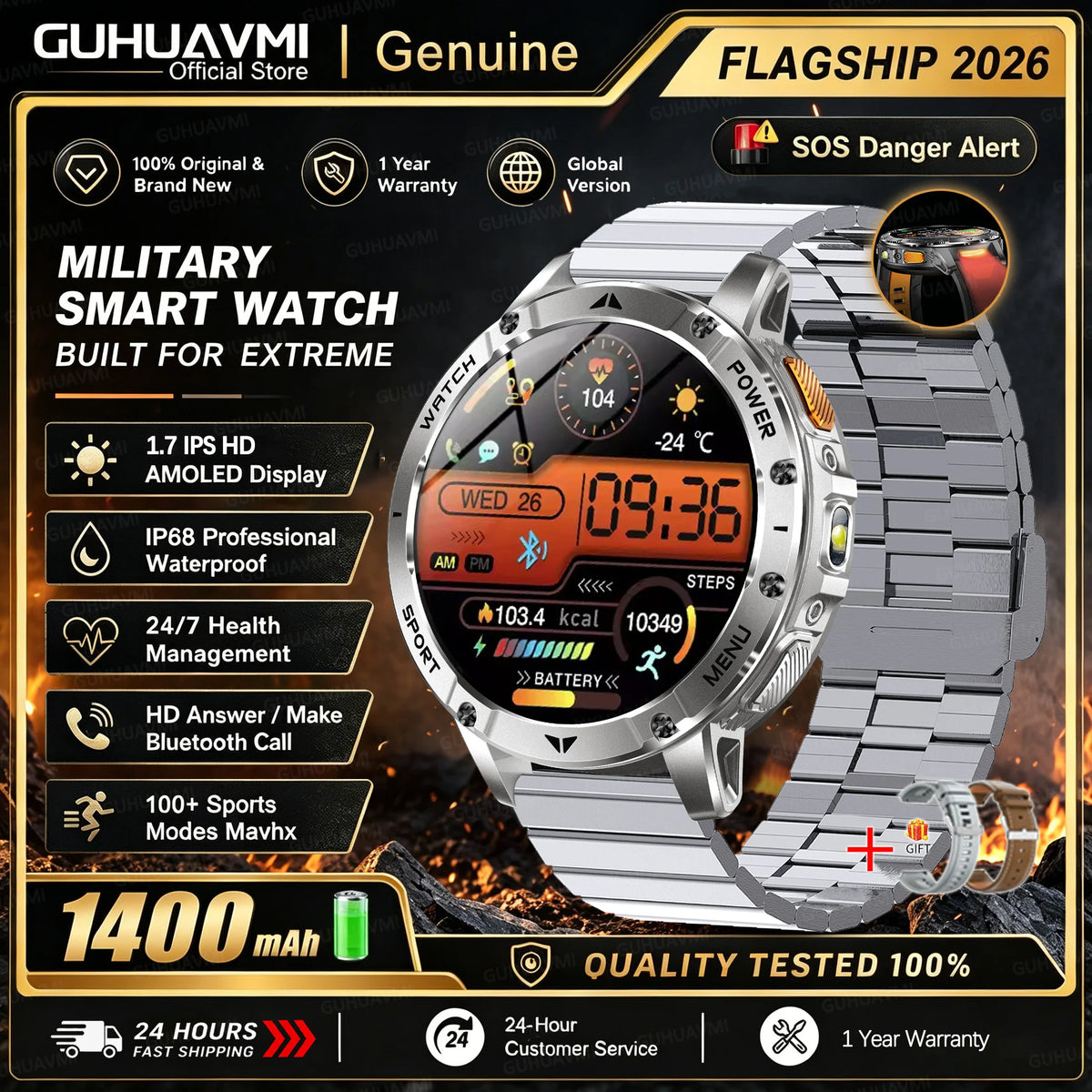 Silver Steel B 2A / Sports Watch / China Mainland