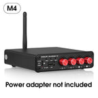 Nobsound HiFi Stereo Bluetooth 5.0 Digital Power Amplifier USB Music Player 2/4 Channel Home Multi Zone Audio Amp Receiver 50W*4
