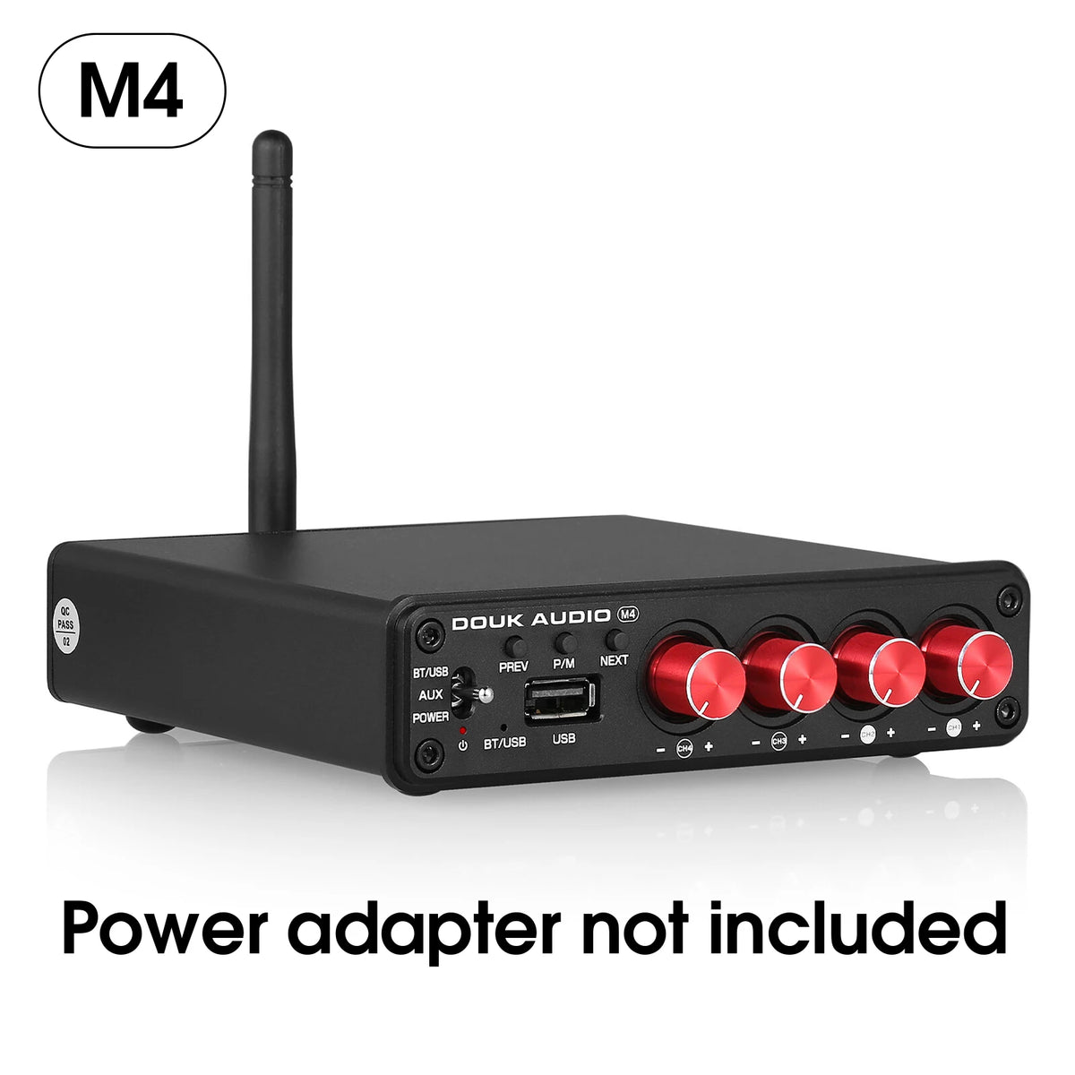 Nobsound HiFi Stereo Bluetooth 5.0 Digital Power Amplifier USB Music Player 2/4 Channel Home Multi Zone Audio Amp Receiver 50W*4