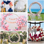 Metal Circle Stand Wedding Arche Round Balloon Arch Flower Gold Background Arch DIY Frame Birthday Party Baby Shower Decoration