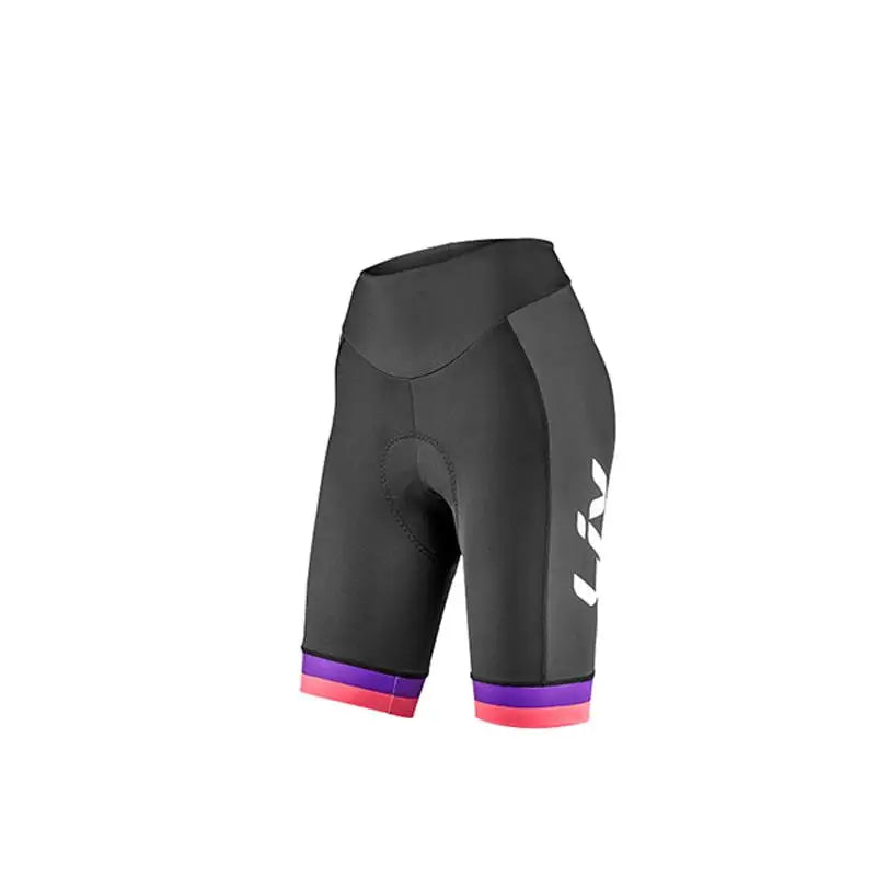 LIV ,mulheres calções de ciclismo esportes padrão apertado bicicleta shorts almofada gel mtb feminino shorts equitação calças