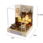 Mini Doll House Kit DIY Flower House Handmade 3D Puzzle Assembly Building Model Toys Home Bedroom Decoration with Furniture Gift