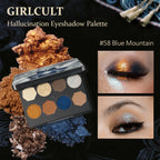 Girlcult Hallucination Eyeshadow Palette 8-Color Silky Powder Matte & Shimmer - Style 57-59