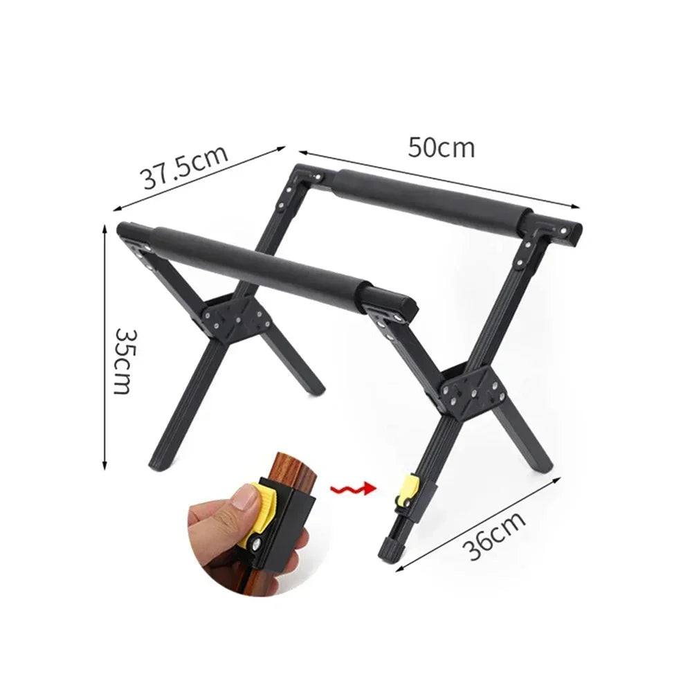 Outdoor Foldable Cooler Stand Camping Foldable Alloy Icebox Stand Mountaineering Support Rack Multi-Functional Non-Slip Stand