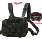 Fishing Vest Bag Men's Camo Fishing Lures Utility Tackle Chest Bags Waist Pack Outdoor Mountaineering Camping Hiking Hunting