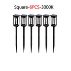 2/4/6Pcs Retro Solar Pathway Warm Lights Outdoor Waterproof Garden Incandescent Bulb for Walkway Yard Backyard Landscape Decor