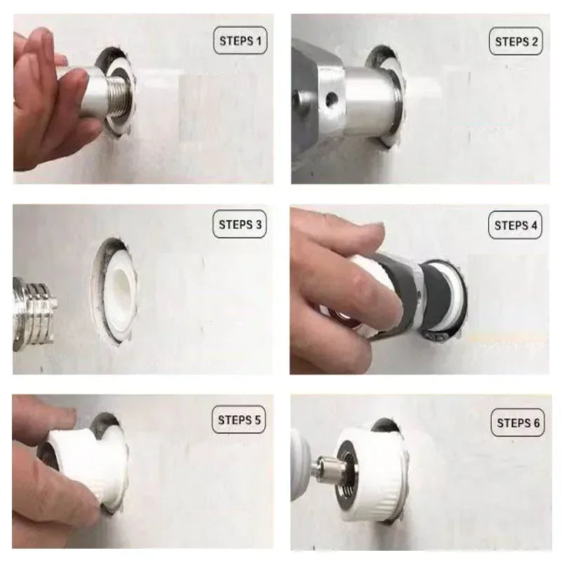 1/2 Inch PPR Inner Thread Crack Repair Tool  Anti-smashing Water Pipe Cracking Wire Removal Inner Tooth Replacement