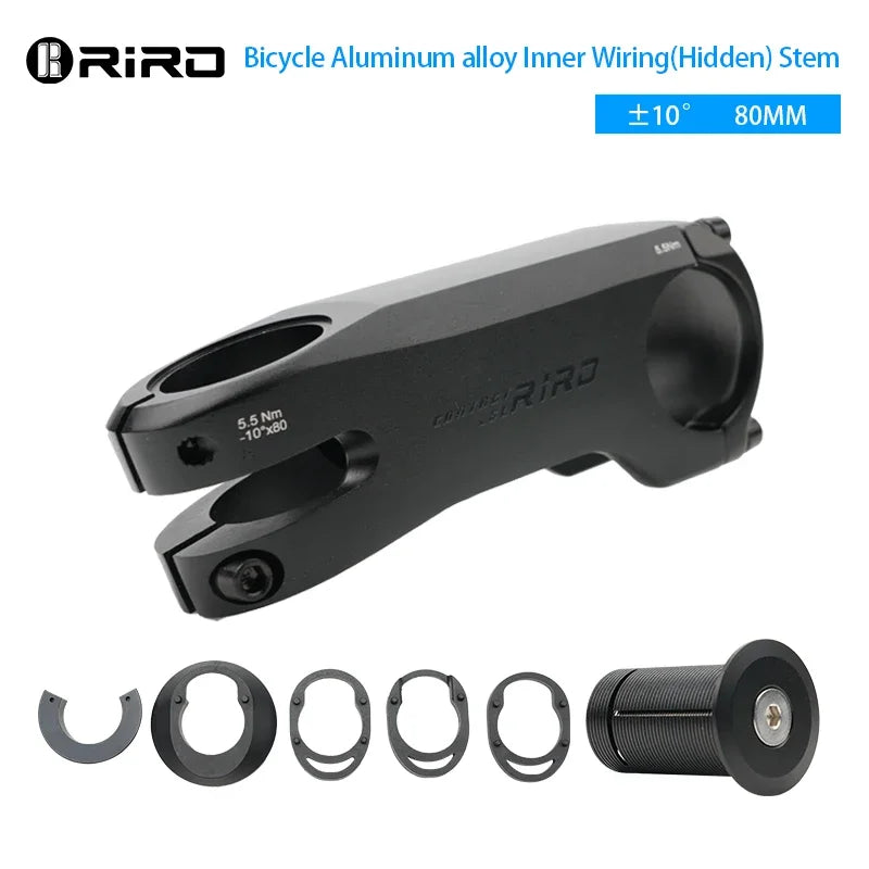 RIRO Bicycle Stem 80mm 90mm 100mm Road MTB Bike Table 31.8mm Aluminum Alloy Handlebar Power Lightweight Mountain Bike Bridge