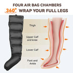 Air Compression Massage Boots Leg and Foot Massager, Long or Short, AU/EU/UK/US Plug