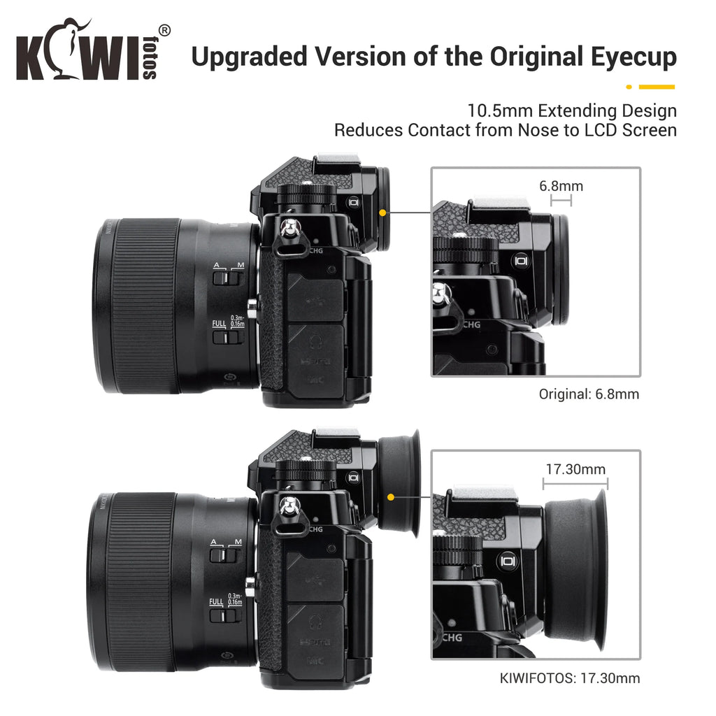 Soft Silicon Camera Eyecup for Nikon Z9 / Z8 / Zf Circle Type Eyecup Camera Extended Eyeshade Protector Replaces NIKON DK-33