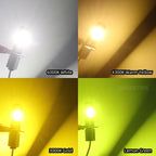 MAXGTRS 2x H3 LED Car Headlight Fog Light Bulb Fanless Daytime Running Light No Polar H3 Car Driving Lamp Super Bright DRL 24V