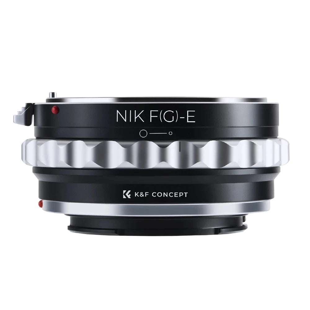 K&F CONCEPT Lens Mount Adapter for Nikon G/F/AI/AIS/D Lenses to Sony E for Sony NEX-3 NEX-5 NEX-5R NEX-5N NEX-7 A7R Camera Body