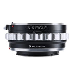 K&F CONCEPT Lens Mount Adapter for Nikon G/F/AI/AIS/D Lenses to Sony E for Sony NEX-3 NEX-5 NEX-5R NEX-5N NEX-7 A7R Camera Body