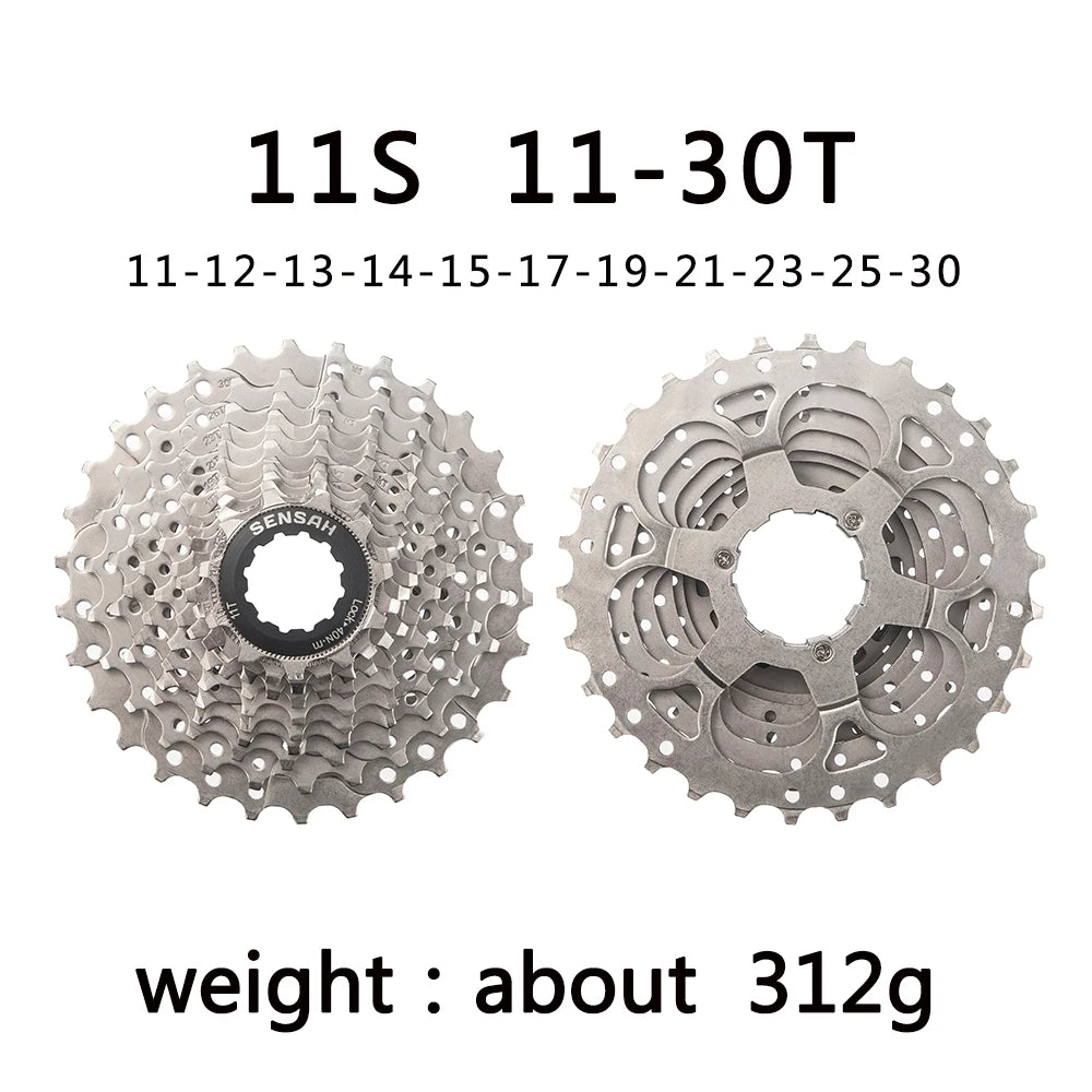 SENSAH 8/9/10/11 Speed Road Bike Cassette 11V 23T/25T/28T/30T/32T/34T/36T Bicycle Freewheel K7 10S Flywheel for HG Hub