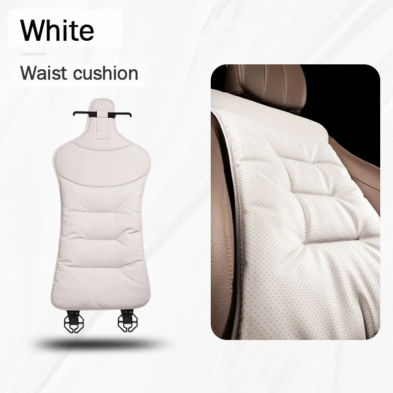Universal Car Seat Cover Leather Cars Seat Waist Cushion Covers Four Season Auto Interior Seats  Protection Pad Car Accessorie