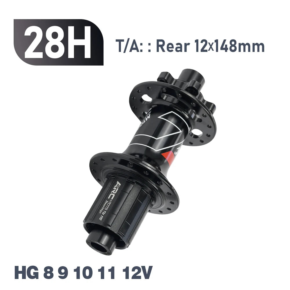 ARC MT009 Rear Hub 4in1 BOOST 10x135 12x142 12x148 MTB XC Gravel E Bike Bicycle Hub 28H 32H HG XD MS-Micro Spline 12V 6 Pawl