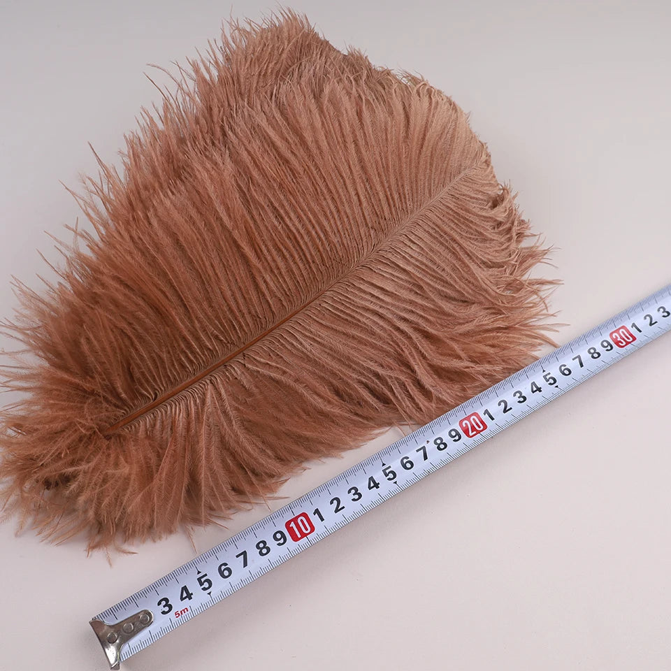 10Pcs 30-35cm Ostrich Feathers for Crafts Wedding Decoration 12-14" Handicraft Accessories Table Centerpieces Carnival Plumas