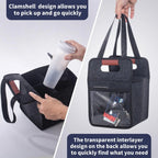 Reusable Drink Cup Carrier, Foldable Tote Bag With Handles for Daily Commute Car Picnic Cruise Party Grocery Outdoor Travel