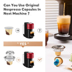 Coffee capsule adapter for Vertuo Next/Vertuo pop/Vertuoline GCA1 coffee machine to be used with original capsules iCafilas