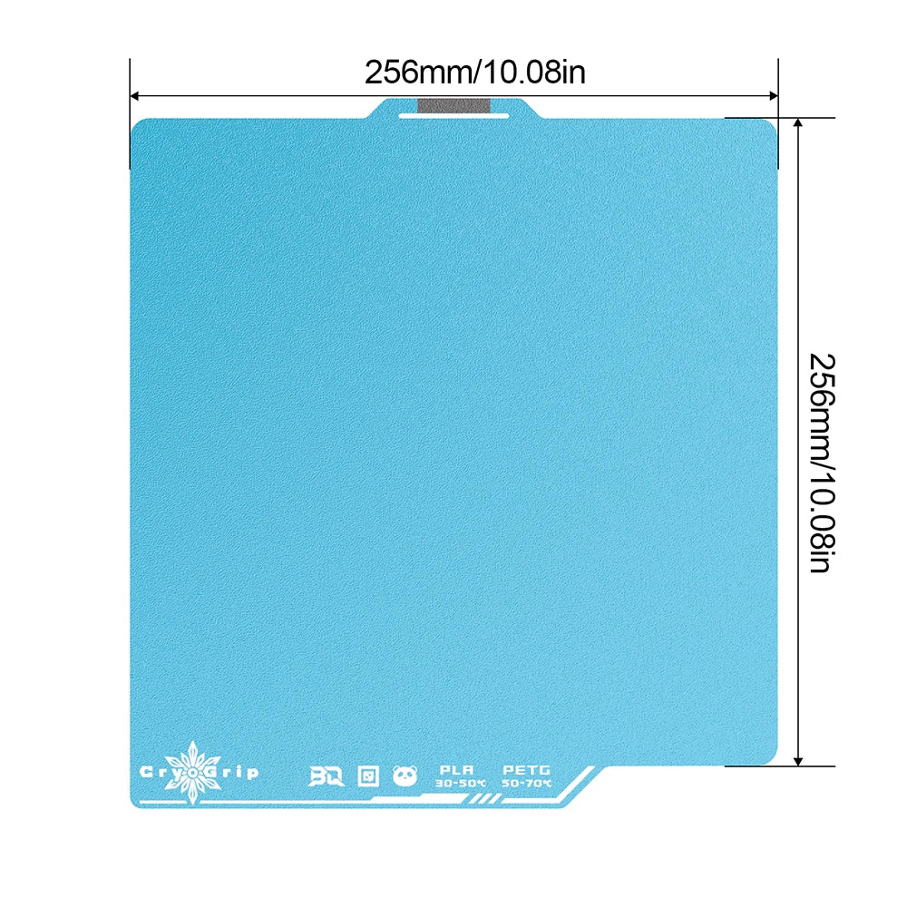 BIGTREETECH Panda Build Plate 256MM 180MM CryoGrip Pro Cool Plate PEI PEO Honeycomb Houndstooth For BambuLab P1 A1 X1 A1 MINI