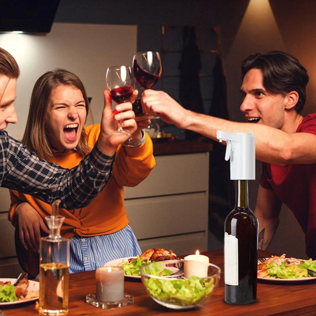 Automatic Wine Dispenser Smart Sensor Wine Pump 4 Modes Touch Screen Digital for Red Wine Whiskey Liquor Electric Decanter