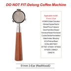 51mm Coffee Bottomless Portafilter With Filter Basket For Homix H11 Oster Cecotec Hibrew Espresso Machine Handle Cafe Tools