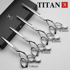 Titan Professional Hair Cutting/Thinning Scissors Shears 440C Steel 5.0-6.5in