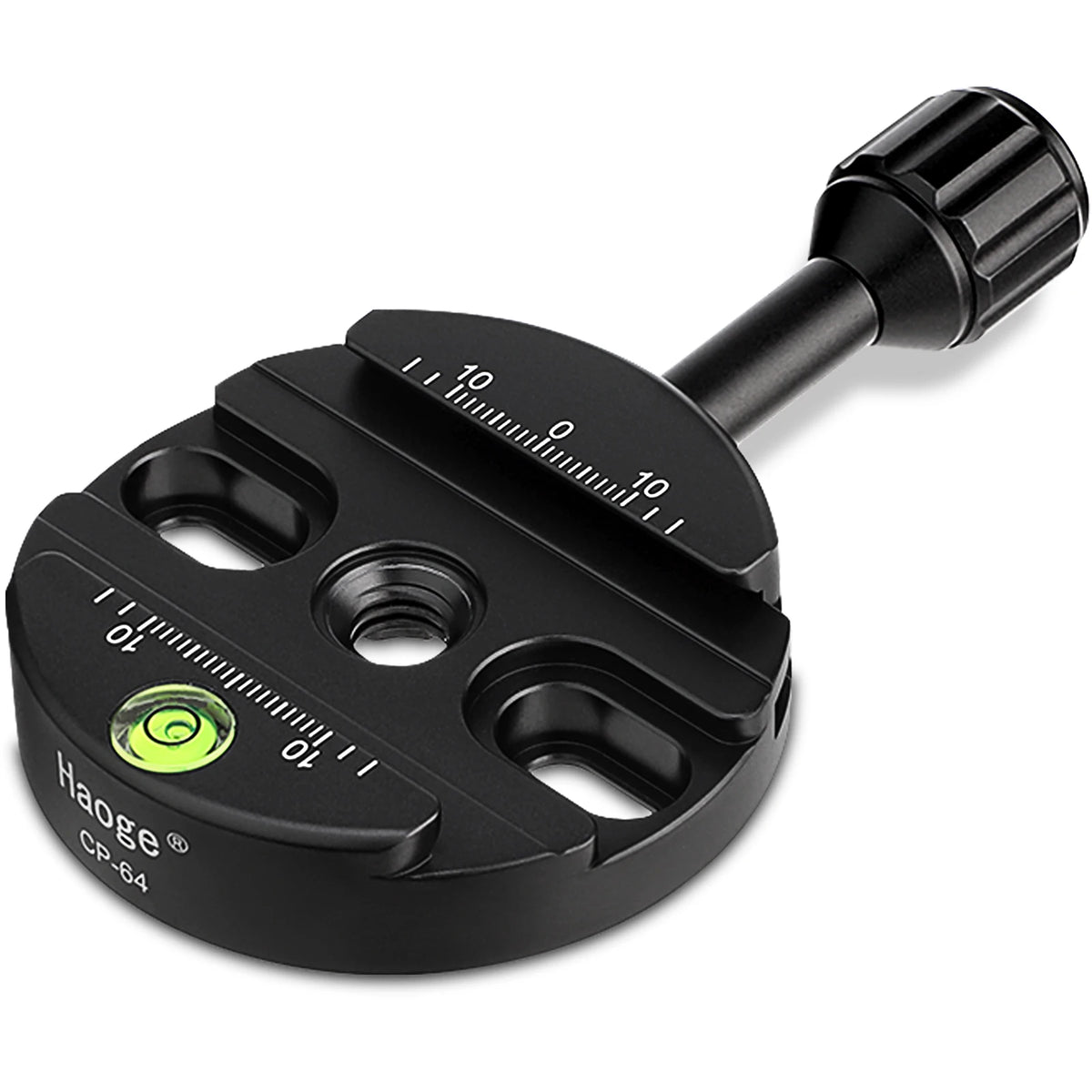 Haoge 64mm Screw Knob Clamp Adapter Mount for Quick Release QR Plate Camera Tripod Ballhead Monopod Ball Head Fit Arca Swiss