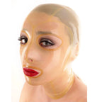 Red Latex Mask Catsuits Bodysuit Hood Cosplay Mask Party Latex Hoods Rubber Hood