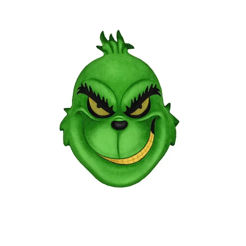 New Christmas Mask Set Halloween COSPLAY Party Props Thief Red Hat Green Mask Green Gloves